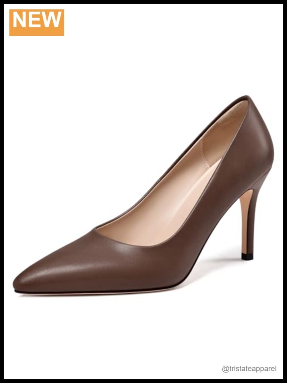 Women's Pointed Toe Stiletto High Heels Pump Medium Heel
